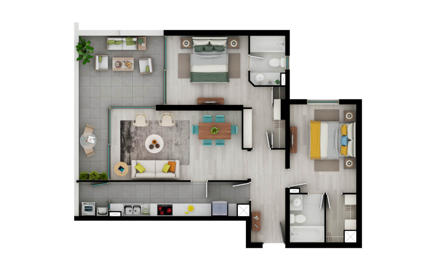 Plano del departamento