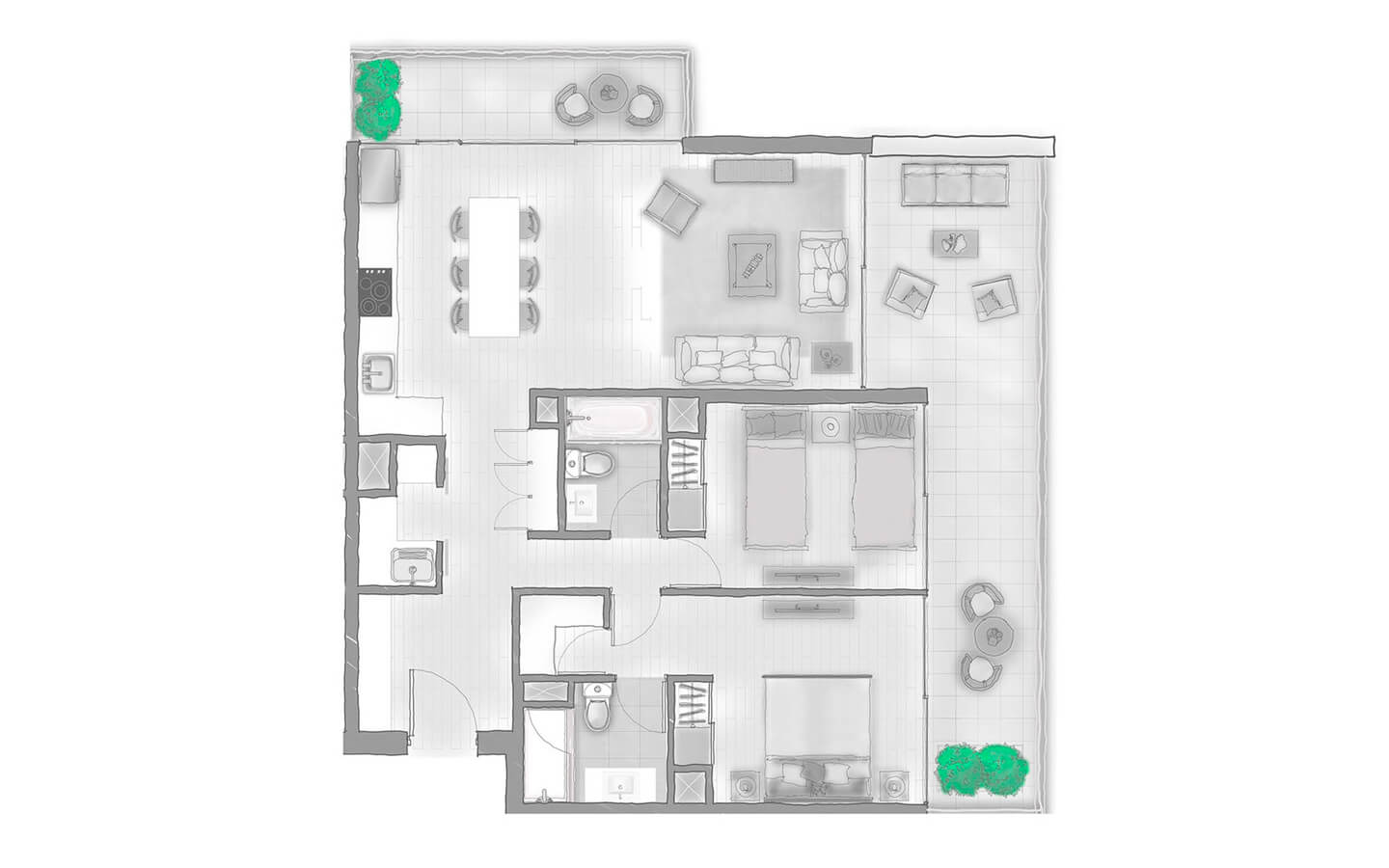 Plano del departamento