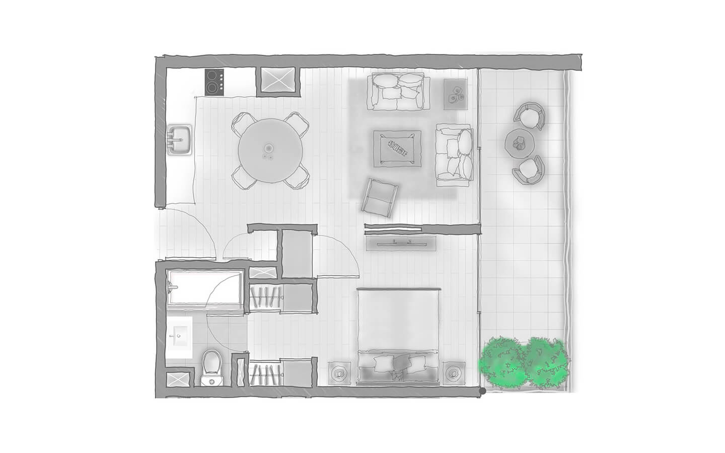 Plano del departamento