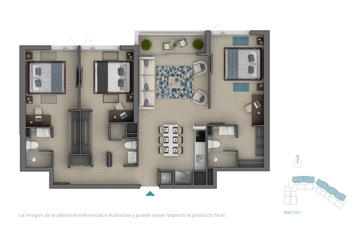 Plano del departamento