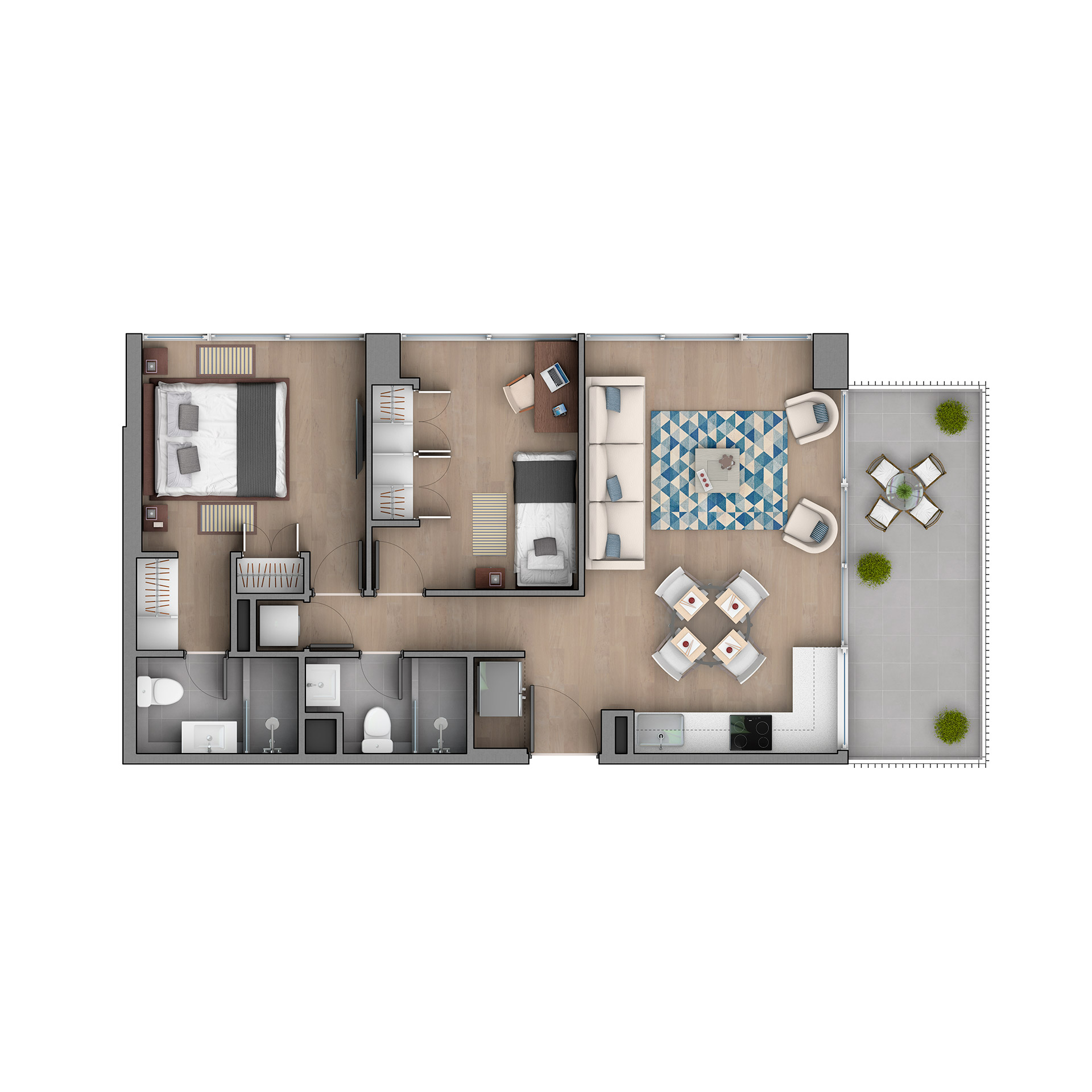 Plano del departamento